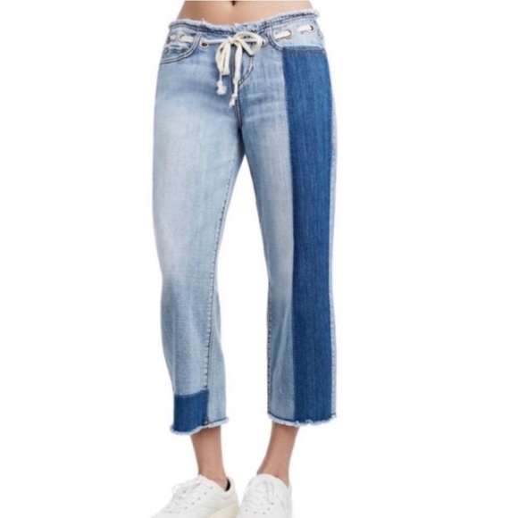 True Religion Starr Cropped Relaxed Straight Size 27 - Picture 3 of 11